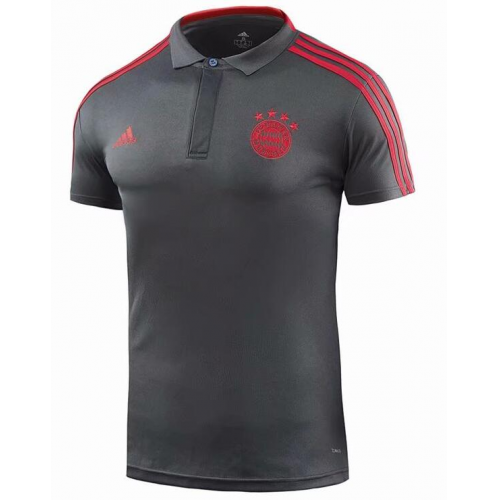 Bayern Munich 18/19 Polo Jersey Shirt Grey